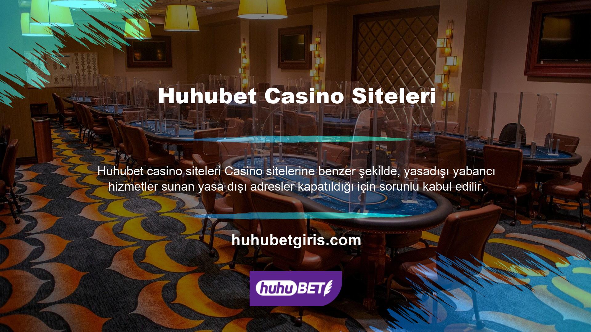 Huhubet casino siteleri